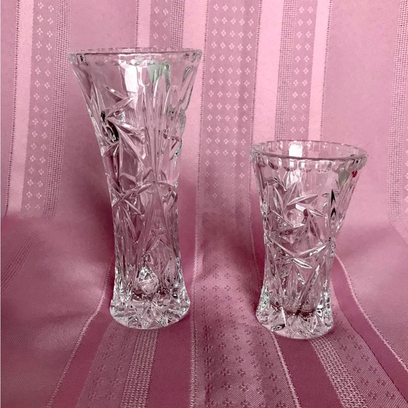 Lenox Fine Crystal Vases set of 2 - Picture 3 of 10